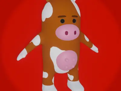 Cartoon Cow 3D model get