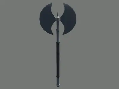 Weapon Collection viking axe Low-poly 3D model