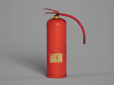 Old Fire Extinguisher Low-poly 3D model Low-poly 3D model