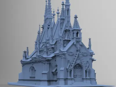 Halloween Mausoleum 4 3D model