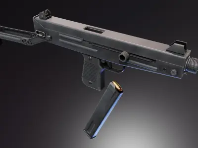 Star Z84 SMG Low-poly 3D model