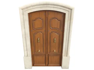 Entrance classic door 131 3D model