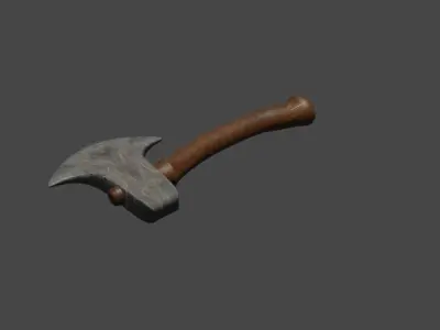 Survival Axe  Free low-poly 3D model