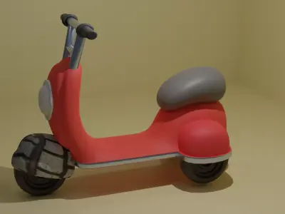 Scooter bike 3D model
