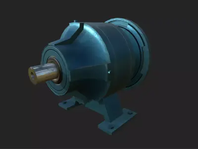 Planetary Gearbox Low-poly 3D model