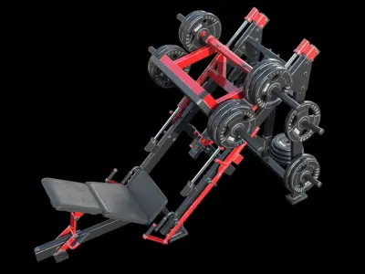 Leg Press Hammer Strength 3D model