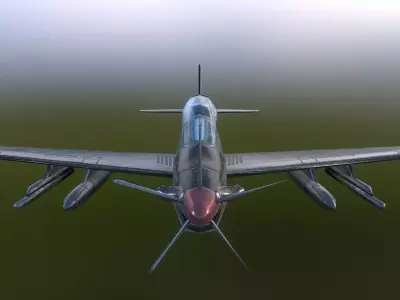 EMB 314 Super Tucano Low-poly 3D model