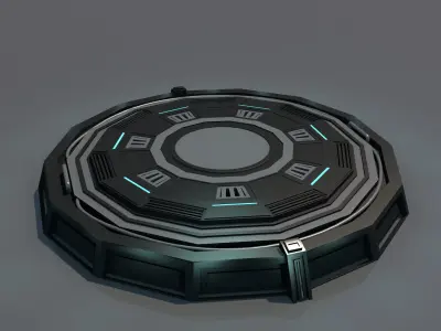 Landing platform 3D model