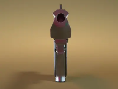 Desert Eagle Pistol Low-poly 3D model shop