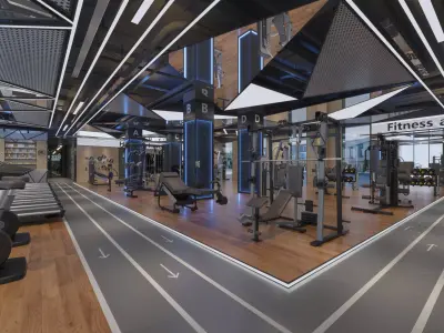 GYM DESIGN  3D model