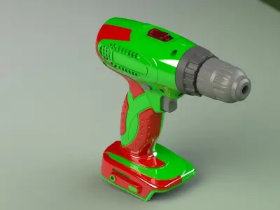 cordless hand drill 3D model