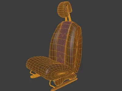Car seat Free 3D model 3