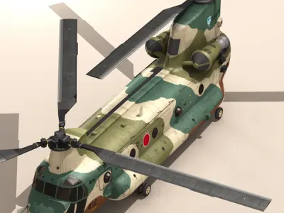 CH-47 JASDF 3D model