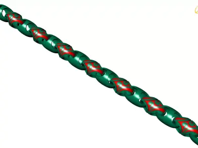 0151 - Antique Chain 3D print model