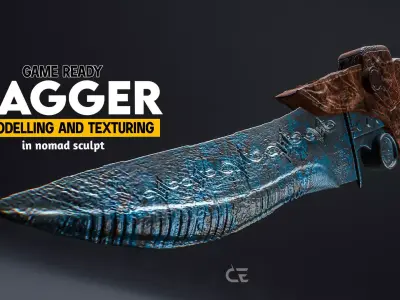Dagger  Low-poly 3D model