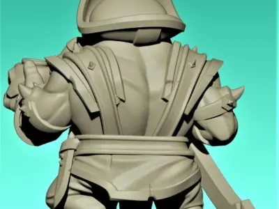 Toad Captain 3D print model