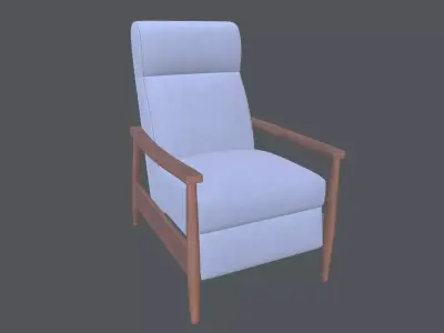 Coaster Push Back Recliner 3D model