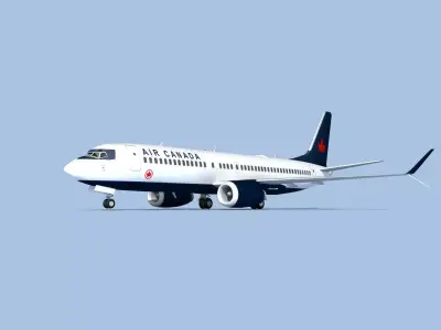 Boeing 737-800 Max Air Canada 3D model
