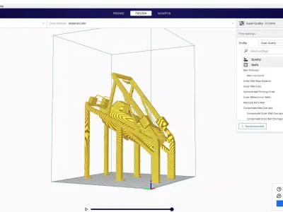 lifeboat 3d printed cura 3D print model