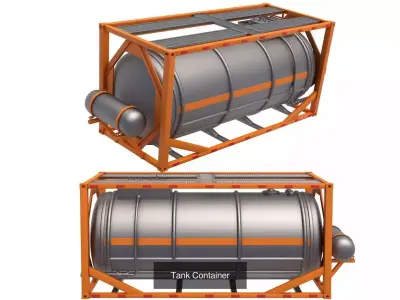 Tank Container collection  3D Model Pack