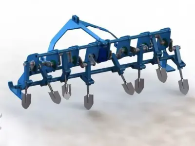 spading machine - 3d model 3D model