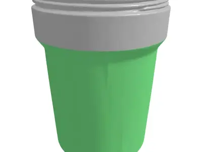 Transparent Green Filter Vessel 3D model
