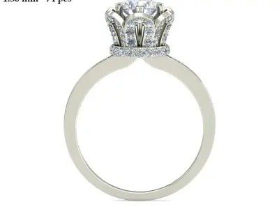 Wedding Ring  3D print model 110