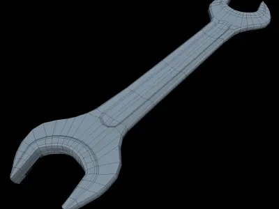 Wrench Low SM Free low-poly 3D model