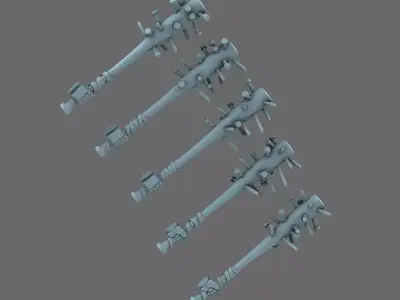 Space Knights Spikey Bats 3D print model