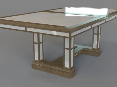 Ava Extending Dining Table 3D model