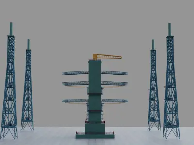Rocket Launcher 3D Model Low-poly 3D model