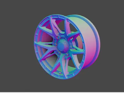 Rays Versus Rim 3D Model 3D model