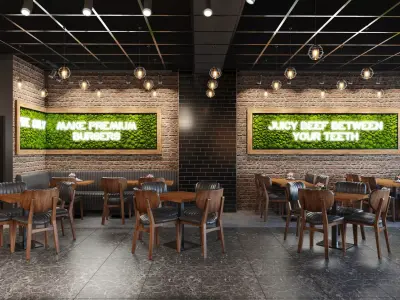 HAMBURGER SHOP 3D model