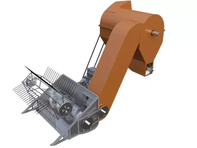 Small harvester 3D model