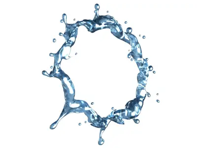 Water Splash 05 3D model