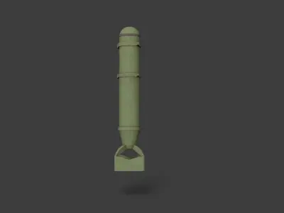 White phosphorus bomb 3D model