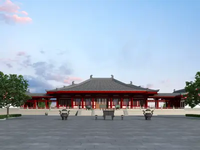 Ancient Chinese Architecture 3D model