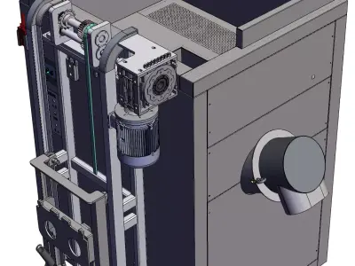 1000KG kitchen waste treatment and reduction machine 3D model