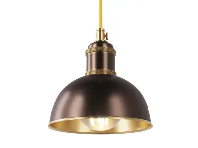 Small brass pendant light SKU 3292 Free 3D model