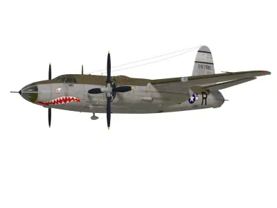 Martin B-26 Marauder 3D model purchase