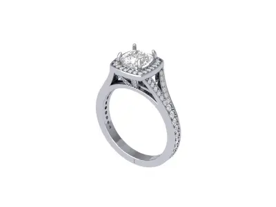 Cushion Ring 3D print model 6