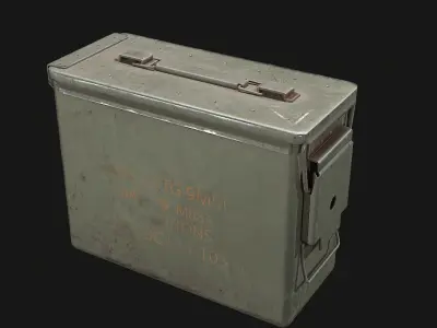 Ammo Box Low-poly 3D model 3