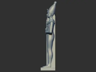 Statue of Egyptian pharaoh 3d printable model 3D print model