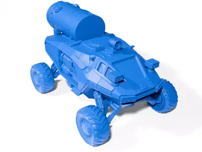 Lunar exploration vehicle 3D print model