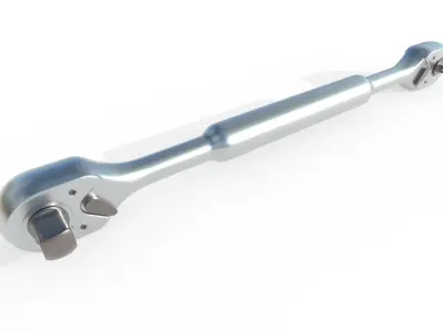 Ratcheting Wrench  01  Low-poly 3D model