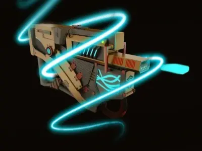 Future Gun Free 3D model