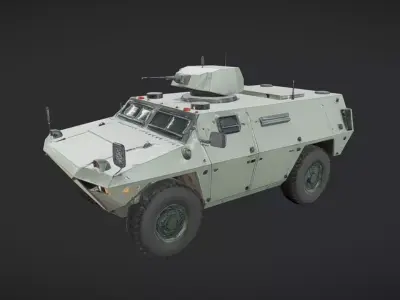 military armored vehicle 3D model