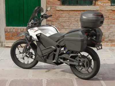 Zero DSRP Electric Police Motorcycle 3D model