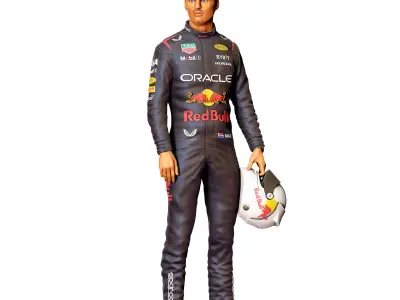 Max Verstappen racing driver 3D print model