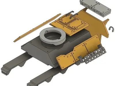 Light Armored Vehicle - 28mm Sci-Fi 3D print model